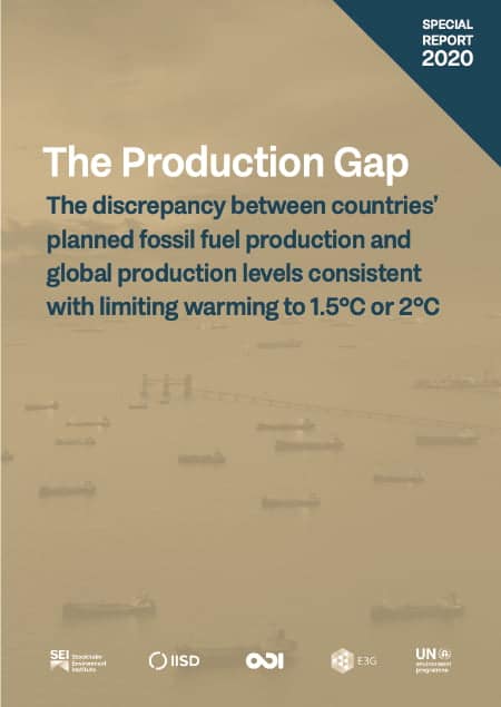 thefuture, Resurs, The Production Gap Report 2020